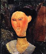 Amedeo Modigliani Woman with a Velvet Ribbon USA oil painting artist